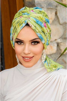 کلاه شنای حجاب سبز زنانه Aişe Tesettür - کد 838316576