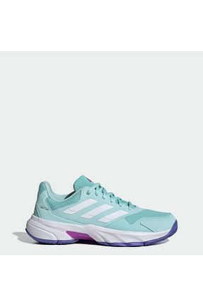 کفش اسنیکر فیروزه ای زنانه بند دار adidas - کد 828498534
