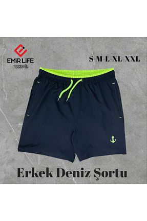 شلوارک ساحلی مشکی مردانه پلی استر EMİR LİFE - کد 936061258