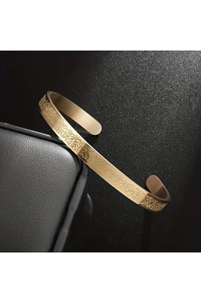 دستبند استیل (فولاد) زرد زنانه استیل ضد زنگ KT AKSESUAR - کد 901866328
