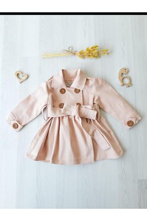 ترنچکت صورتی بچه گانه آستر دار ikokokids - کد 149127943