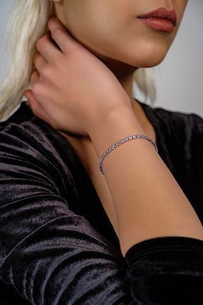 دستبند جواهر زنانه زیرکن Swarovski - کد 934883927