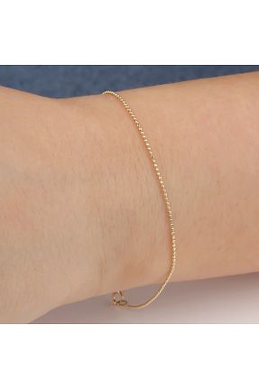 دستبند طلا زرد زنانه 14 عیار Glorria - کد 936084889