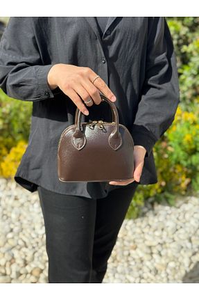 کیف دستی قهوه ای زنانه ابعاد کوچک MONA - کد 900774746