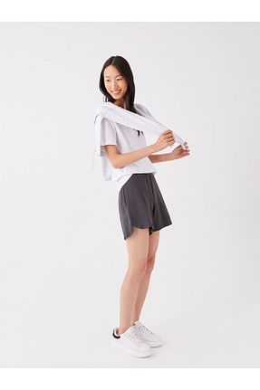 شلوارک و برمودا مشکی زنانه LC Waikiki - کد 936082506