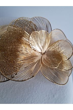 گوشواره جواهر طلائی برنجی BHR AKSESUAR - کد 934938284