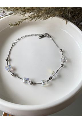 دستبند جواهر طوسی زنانه زیرکن Luvitaaksesuar - کد 936082976