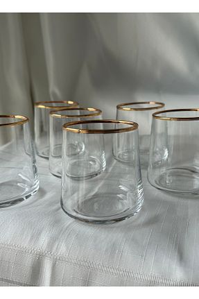 لیوان طلائی شیشه Şahika Kristal cama atılan imza - کد 922617411