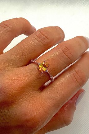 انگشتر نقره طلائی زنانه 925 عیار Natural Jewelleryy - کد 466824063
