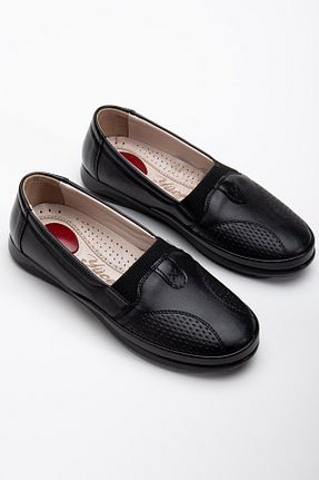 کفش کلاسیک مشکی زنانه چرم مصنوعی Yüce - کد 934956838
