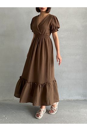 لباس قهوه ای زنانه بافتنی BEJNA - کد 934957654