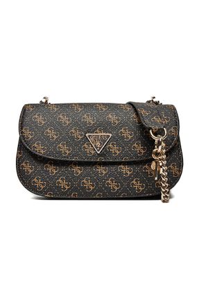 کیف دوشی بژ زنانه چرم مصنوعی Guess - کد 865027810