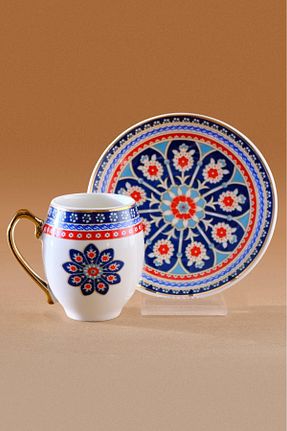 فنجان قهوه رنگی 6 نفره Karaca - کد 933785916