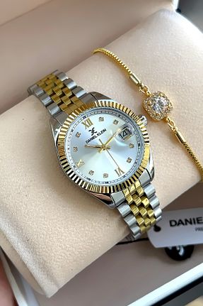 ساعت مچی طلائی زنانه 31-35 میلی متر Daniel Klein - کد 261046266