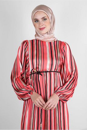 روسری صورتی پلی استر Alvina - کد 801206042