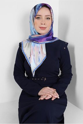 روسری بژ پلی استر Alvina - کد 817772230