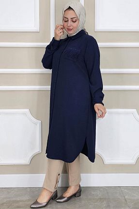 پیراهن حجاب سرمه ای زنانه رگولار PYS - کد 934982558