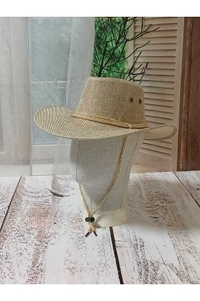 کلاه بژ زنانه پلی استر Suyutti - کد 329535619