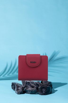 کیف پول زرشکی زنانه سایز متوسط Grande - کد 934990187