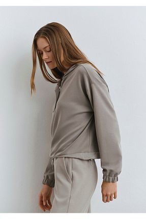 سوئیشرت طوسی زنانه ساده Mavi - کد 899481683