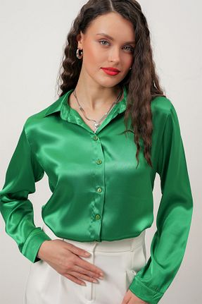 پیراهن سبز زنانه اورسایز Merterium - کد 902913837