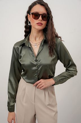 پیراهن خاکی زنانه اورسایز Merterium - کد 902913853
