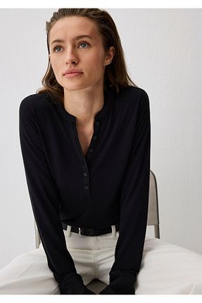 تیشرت طوسی زنانه یقه هفت Mavi - کد 929168763