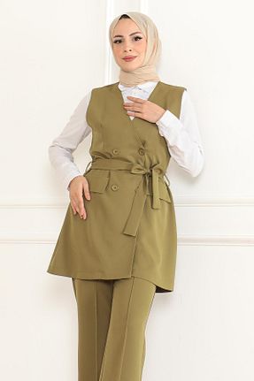ست بالاتنه و پائین تنه حجاب سفید زنانه رگولار Missvalle - کد 935018774