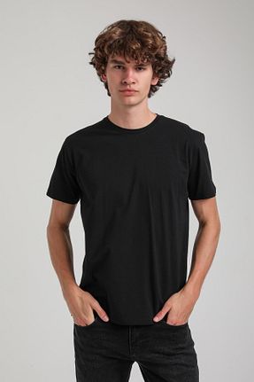 تیشرت مشکی مردانه اسلیم فیت NEW WORLD POLO - کد 930891752