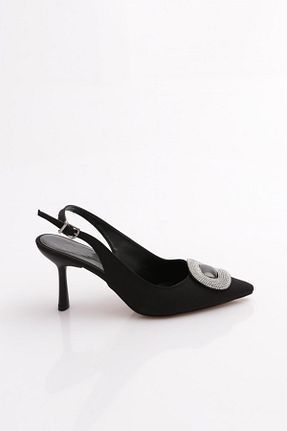 کفش پاشنه بلند کلاسیک مشکی زنانه چرم مصنوعی Dgn - کد 935029656