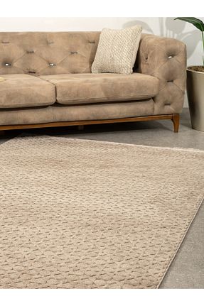 فرش قهوه ای آنتی آلرژی Viviana Home - کد 886619485