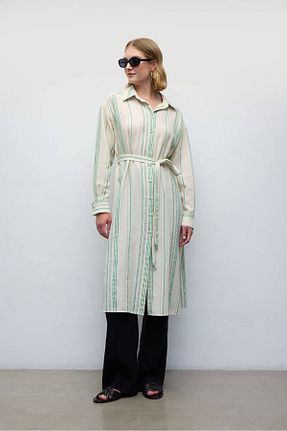 پیراهن سبز زنانه رگولار BE BLUE - کد 836556908