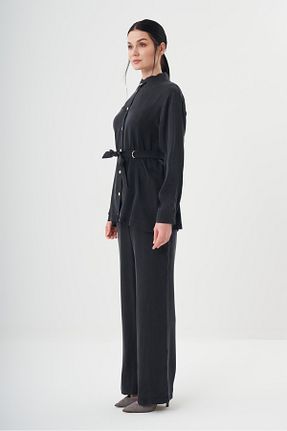 ست بالاتنه و پائین تنه حجاب مشکی زنانه Flare Jupe - کد 935040093