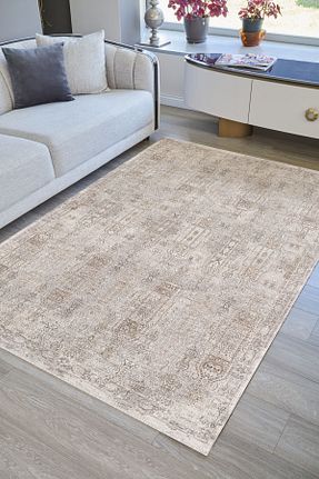 فرش بژ آنتی آلرژی Viviana Home - کد 886736623