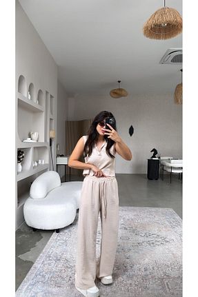 ست بالاتنه و پائین تنه رنگی زنانه رگولار Buket Teke - کد 935073945