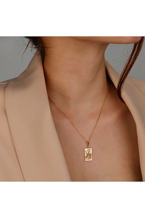 گردنبند نقره زرد زنانه 925 عیار ALTINTEMAS - کد 935069934