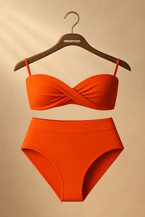 ست بیکینی نارنجی زنانه پلی استر Pierre Cardin - کد 920050543