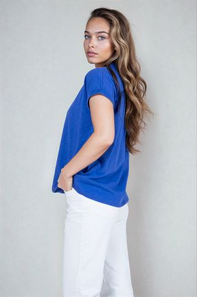 تیشرت آبی زنانه رگولار Kyron - کد 935439283