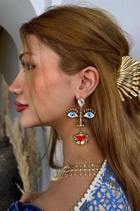 گردنبند جواهر رنگی زنانه سنگ طبیعی BYP Atelier - کد 935127572