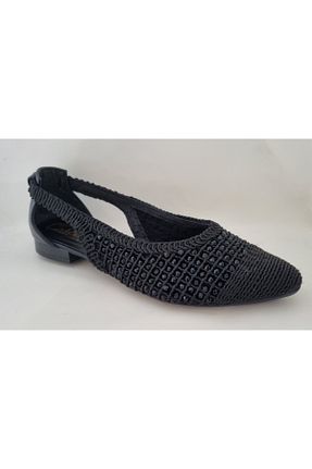بابت مشکی زنانه پارچه ای MİSS PABUÇİ - کد 935388229
