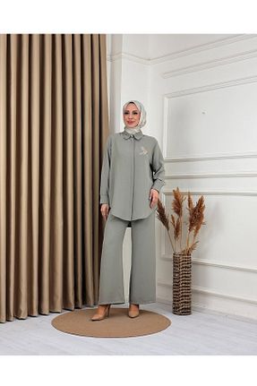 ست بالاتنه و پائین تنه حجاب سبز زنانه مام فیت MODA - کد 935451128