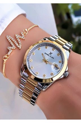 ساعت مچی طلائی زنانه 36-40 میلی متر Daniel Klein - کد 350883200