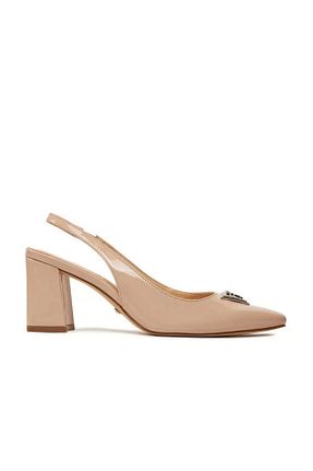 کفش پاشنه بلند کلاسیک قهوه ای زنانه پارچه Guess - کد 854134394