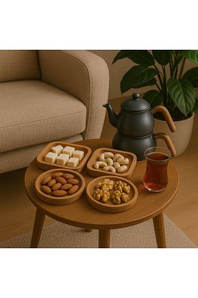 بشقاب قهوه ای چوب Saban - کد 936909130