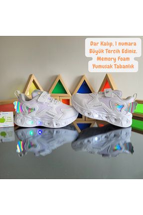 کفش اسنیکر سفید بچه گانه چسبی elma bebe - کد 900617658