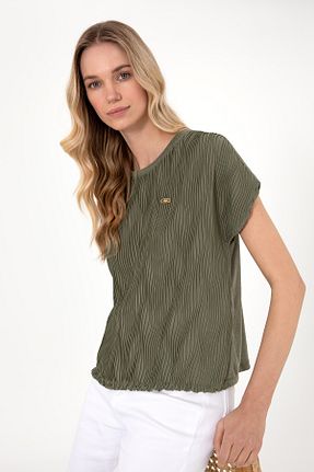 تیشرت سبز زنانه Fitted U.S. Polo Assn. - کد 935281838