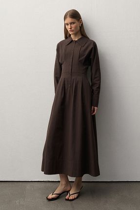 لباس قهوه ای زنانه بافتنی mathilda store - کد 935281336