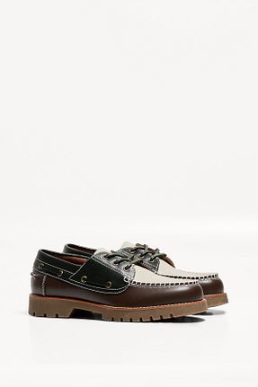 کفش لوفر طوسی مردانه پلی اورتان Bershka - کد 935281835
