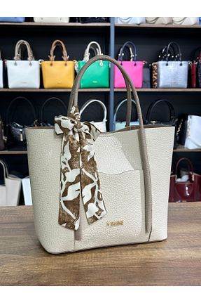 کیف دوشی بژ زنانه چرم مصنوعی VICTORIA SHINE - کد 935284878