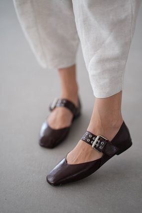 بابت زرشکی زنانه چرم مصنوعی selinshoes - کد 935285450
